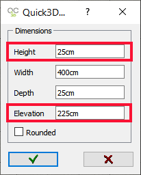 Add pillar dimensions