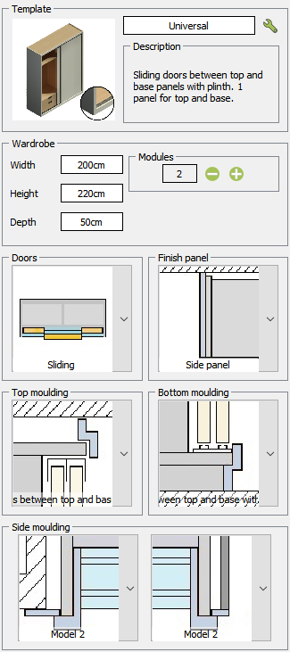 Closet configuration.