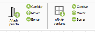 Añadir puertas y añadir ventanas