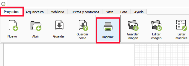 Proyectos -> Imprimir