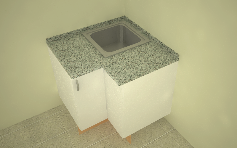 Cómo colocar un fregadero en un mueble rincón escuadra.