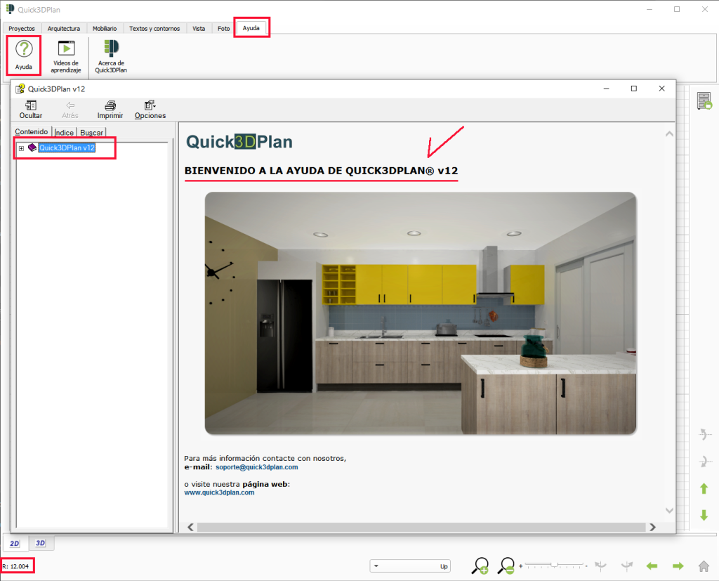Ayuda de Quick3DPlan 12