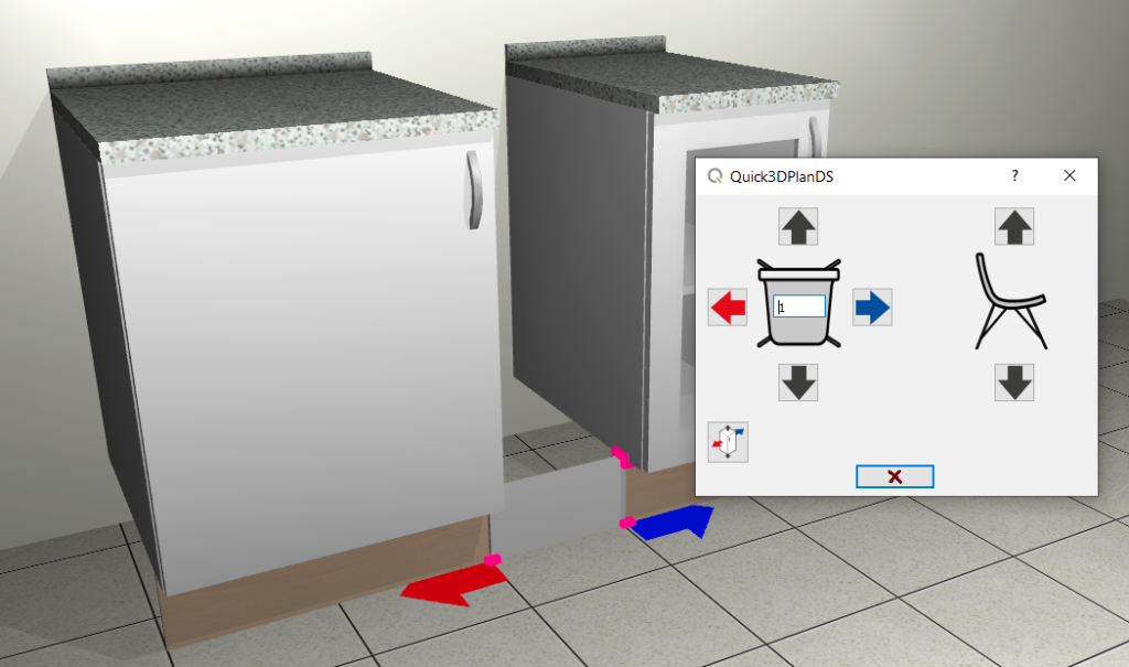 Move the panel in 3D